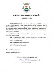 Convocatória - 27 de Setembro