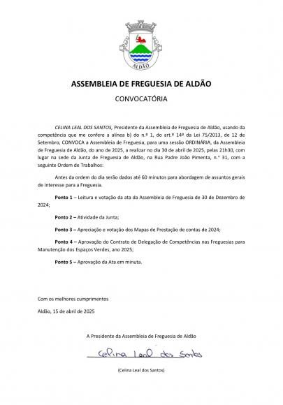 Assembleia de Freguesia 
