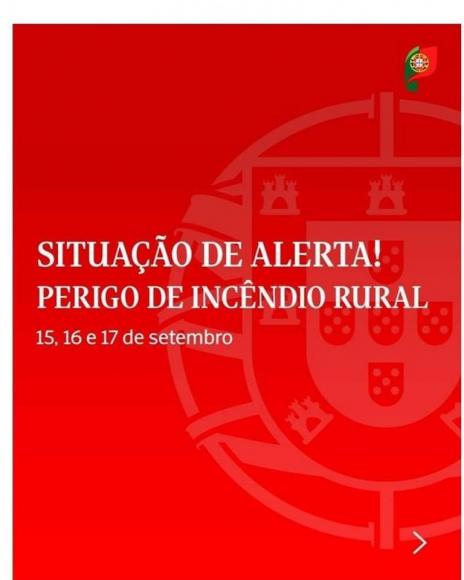 Perigo de incêndio rural Perigo de incêndio rural